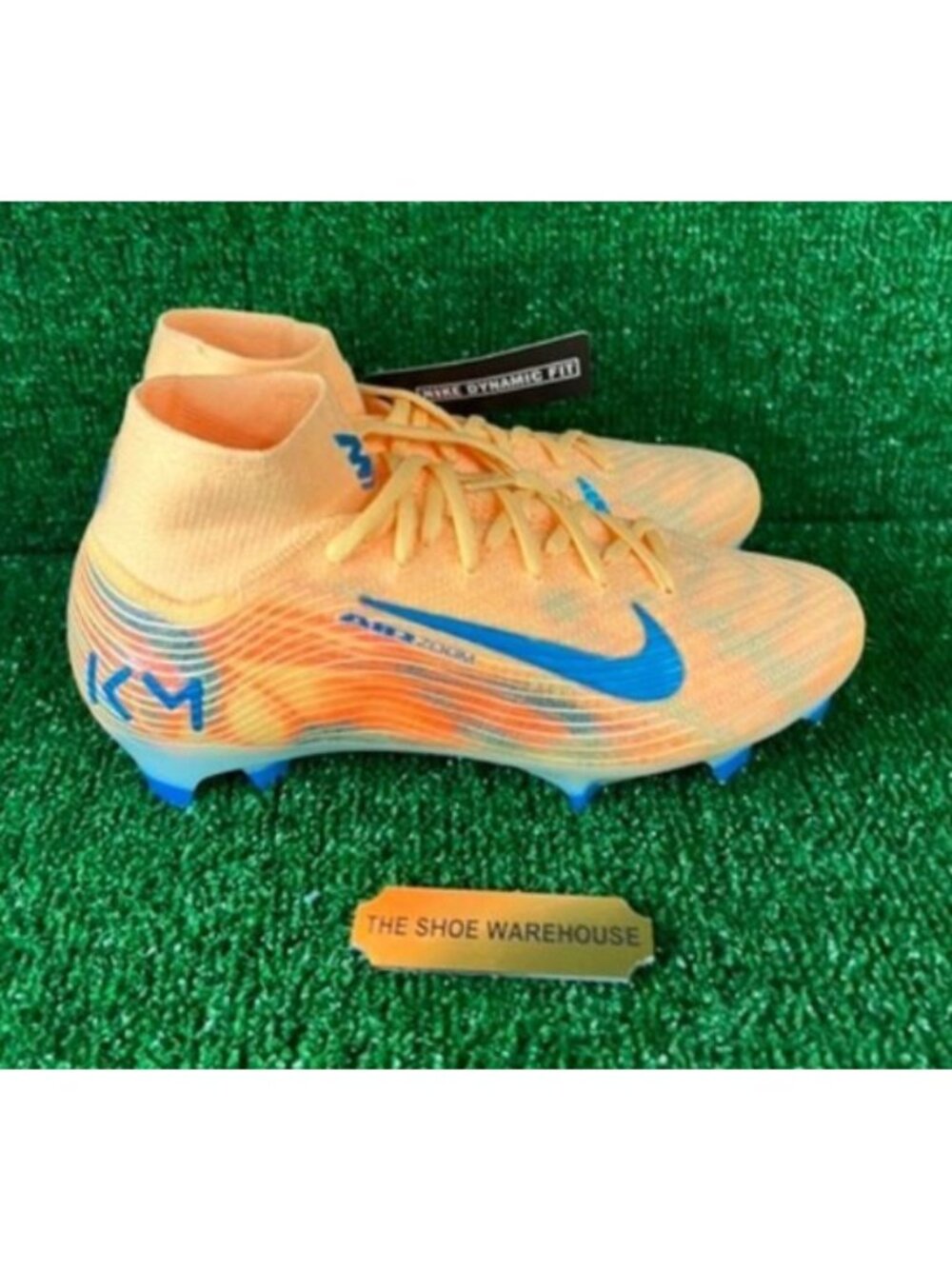 Men Nike Zoom Mercurial Superfly 10 Elite FG KM Melon Cleats FQ8692-801 Size 4